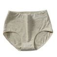 thumbnail image 2 of opolski Women Underpants High Waist Butt-lifted High Elasticity Solid Color Soft Breathable Anti-septic Moisture-wicking Lady Panties Briefs, 2 of 8