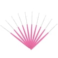 thumbnail image 3 of Weiweiguan 20pcs Plastic Handle Crochet Needle Hair Extension Tool Knitting Crochet Hook, 3 of 7