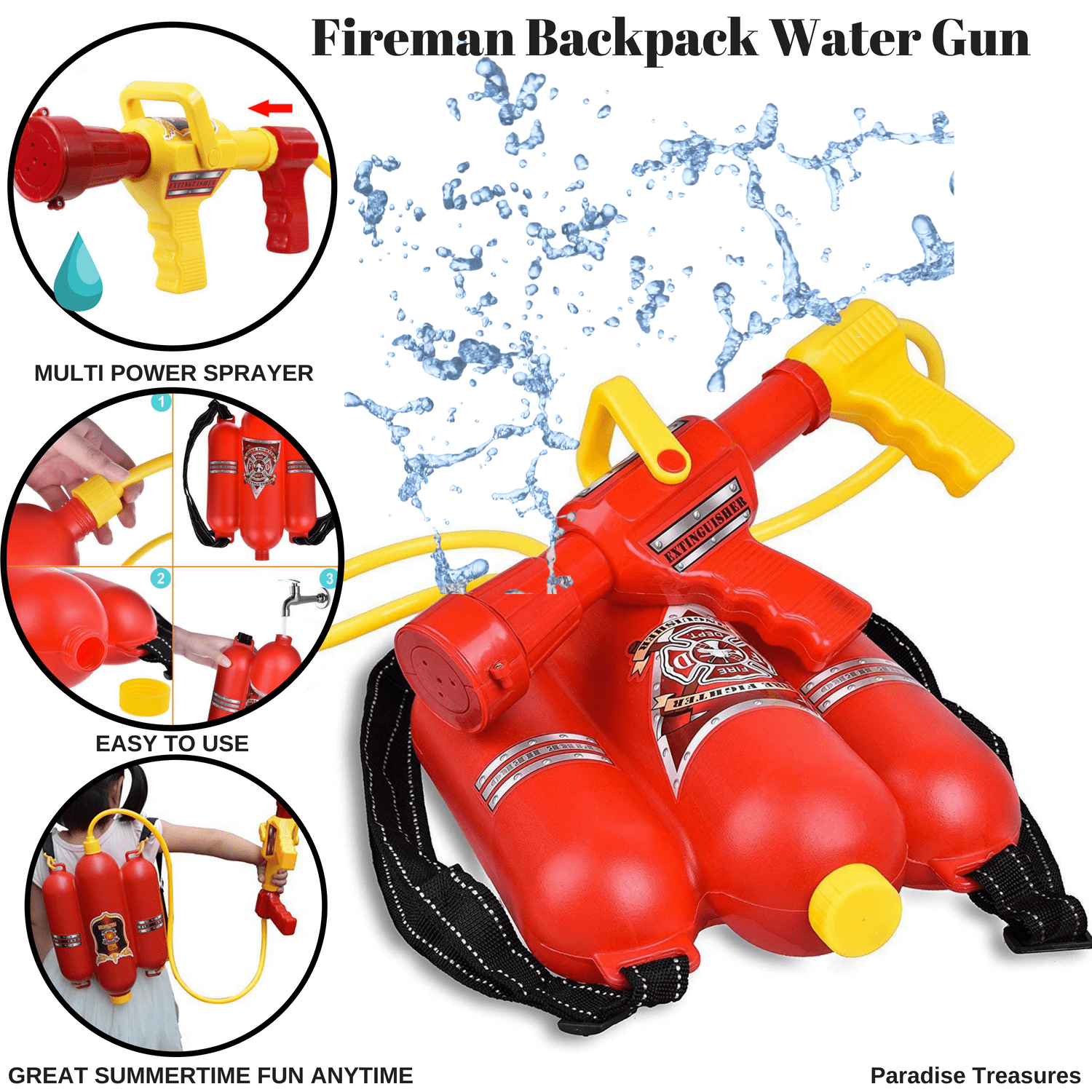 Amosfun Water Backpack Water Blaster Water Shooter with Tank Squirt Guns Outdoor Patio Pool Beach Water Shooter Fighting Toys for Kids and Toddlers 2000 ML Amosfun Water Backpack Water Blaster Water Shooter with Tank Squirt Guns Outdoor Patio Pool Beach Water Shooter Fighting Toys for Kids and Toddlers 2000 ML