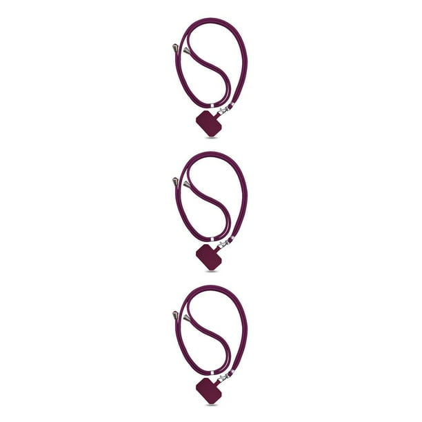Cordón para teléfono móvil Matsuzay correa cruzada ajustable color Vino rojo