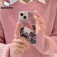 thumbnail image 2 of Sanrio-funda de teléfono móvil Hello Kitty, carcasa de moda para IPhone 7, 8, 14 Plus, Apple 13, 12 Mini, X, 11 Pro Max, Yk2, estilo coreano Fivean unisex, 2 of 2