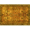 thumbnail image 1 of Ahgly Company Machine Washable Indoor Rectangle Persian Yellow Traditional Area Rugs, 2' x 3', 1 of 4