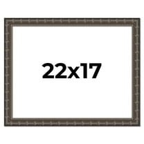 22x17 Frame Black Bamboo Solid Wood Picture Frame Width 1.5 Inches | Interior Frame Depth 0.5