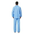 thumbnail image 4 of GLOBAL Men's Cotton Notch Collar Pajama Set with Pockets, 2-Piece, Sizes S to 3XL, 4 of 6