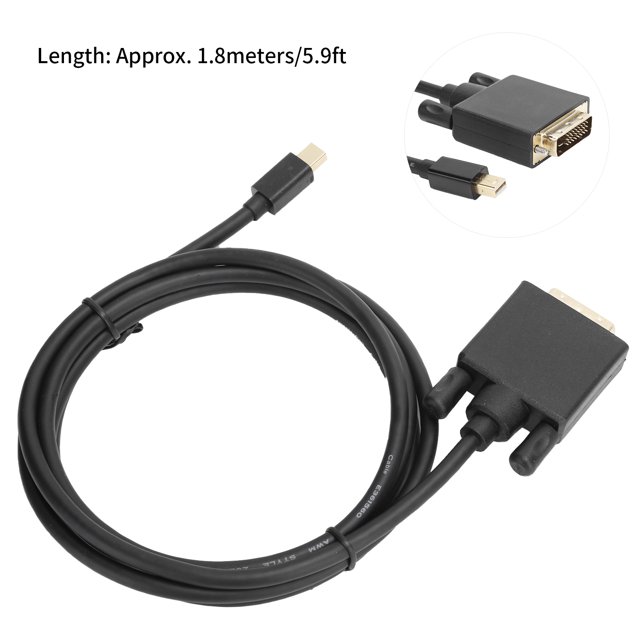 Adaptador de cable, 4K 1080p ABS de Alojamiento A Cable DVI para escritorio Extendido para Pantalla Reflejada
