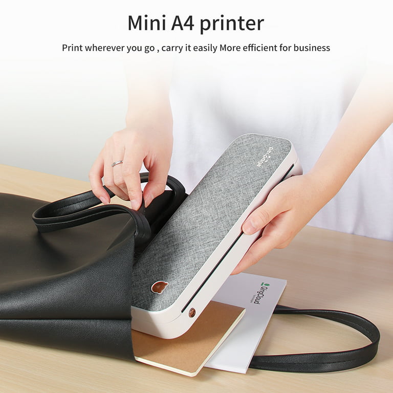 A4 Portable Thermal Printer Supports A4 Thermal Paper Wireless Mobile  Printer A4 Paper Printer Inkless Pocket Document Printer