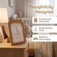 thumbnail image 2 of Unique Bargains Minimalist Clear Acrylic Floating Photo Frame Brown Giraffe 5" x 7", 2 of 6