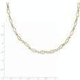thumbnail image 2 of 14K Two-Tone Gold necklace Beaded 18 in 4 mm Fancy Mirror Bead, 2 of 2