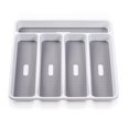 thumbnail image 2 of Plástico Flatware Bandeja Forks Cutlery Gabinete Divisor Divisor Herramientas de cocina Holder Organizador de hogares Accesorios de cocina Inevent HA059609-00B, 2 of 7