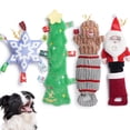 thumbnail image 1 of Juguetes Navideños para Perros Nocciola Paquete de 4 para Cachorros Pequeños, Medianos y Grandes, 1 of 8