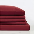 thumbnail image 4 of Truly Soft Everyday Sheet Set Burgundy Microfiber 3-Piece Twin Sheet Set, 4 of 6