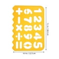 ITSELFER 1 Set Alphabetic Number Templates Plastic ABC Stencils Number