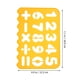 thumbnail image 3 of 1 Establecer plantillas de números alfabéticos Plástico ABC Stencils Número Plantilla Regla, 3 of 5
