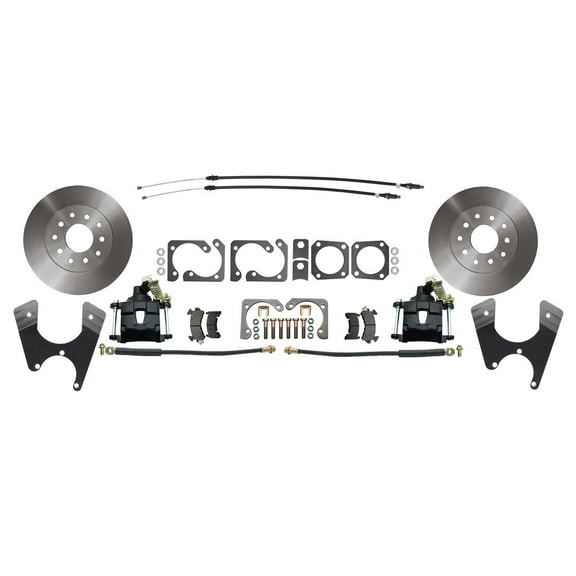 Speedway Rear Disc Brake Standard Kit, 1967 Camaro, Black