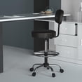 thumbnail image 2 of Boss Office Products Vinyl Mid-Back Medical/Drafting Stool in Black, 2 of 9