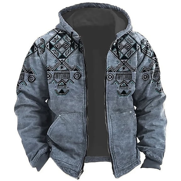CONZONE Mens Casual Hoodies Long Sleeve Pullover Hoodie for Men Zip Up Graphic Y2K Hooded Sweatshirts With Pocket