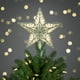 Northlight 9" Or et Blanc Étincelant Étoile LED Arbre de Noël Topper - Lumière Blanche Chaude – image 3 sur 3