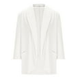 thumbnail image 7 of Sriper Women's 3/4 Sleeve Blazer for Work Fall 2025 Trends, Business Casual Office Jacket, Stylish Lapel Suit Coat, Professional Women's Wear Bleiser Para Mujer White 2X, 7 of 7