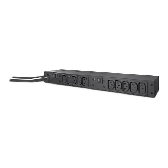 APC Basic Rack PDU Rack) - Multiprise (Montable en - AC 200/208/230 V - Entrée : NEMA L6-30 - Connecteurs de Sortie : 12 (Power IEC 60320 C13) - 1U - Cordon de 12 Pieds - Noir - pour P/N : SMTL1000RMI2UC, SMX1000C, SMX1500RM2UC, SMX1500RM2UCNC, SMX750C, SMX750CXN
