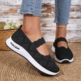 thumbnail image 7 of UDAUDU Orthopedic Dress Shoes for Women Arch Support Nurse Shoes Breathable Slip on Non Slip Work Shoes Knitted Mesh Stretch Comfort 2026 Orthopedic Shoes Black 7 Wide, 7 of 7