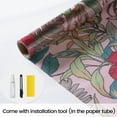 thumbnail image 2 of DKTIE 17.7"x78.7" Decorative Window Privacy Film with Floral Texture Pattern, Which Can Protect Against UV Rays, Static Electricity and Heat,Is Detachable and Suitable for Bedrooms and Balconies, 2 of 9