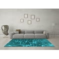 thumbnail image 3 of Ahgly Company Indoor Rectangle Abstract Light Blue Modern Area Rugs, 6' x 9', 3 of 4