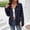 Navy, variant on Mgmyaa Women's Casual Drawstring Waist Jacket Solid Color Long Sleeve Blazer with Pockets