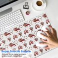 thumbnail image 4 of Long Mouse Pads for Desk,Red Christmas Car and Flower Pattern Desk Mats on Top Of Desks, Desk Mouse Pad Extra Large with 3mm Non-Slip Base and Stitched Edge for Gaming,Office,Work,Home 31.5x15.7in, 4 of 5
