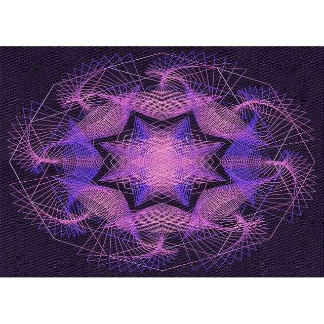 Ahgly Tapis Rectangulaire Lavable en Machine Intérieur Transitionnel Orchidée Foncée Violet, 6 Pieds x 9 Pieds