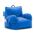 thumbnail image 3 of Big Joe Dorm Bean Bag Chair with Drink Holder and Pocket for Teens and Kids, Sapphire, Durable Easy-Clean Polyester Nylon Blend, 3 foot Gaming and Reading Nook Seat, Refillable, 3 of 11