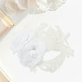 thumbnail image 4 of Unique Bargains 1 Pc Rose Phoenixs Party Mask White Lace, 4 of 5