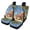 Octopus Beach Print, variant on Uourmeti Blue Palm Tree Print Car Seat Covers 3 Pieces Car Seat Covers Full Set Auto Decor Easy to Install Suitable for Truck Cars