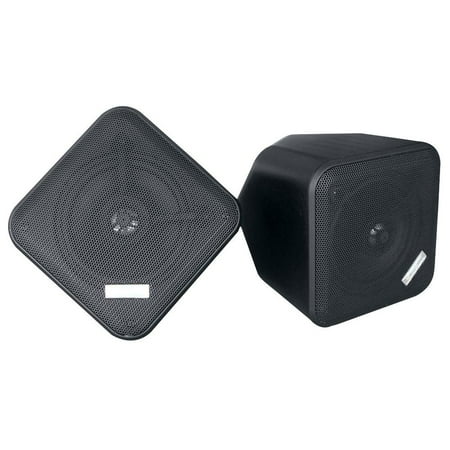 - PYLE PDWP5BK - 5'' Weatherproof Indoor/ Outdoor Full Range Two-Way Multi-Mount Speaker Enclosures (black)