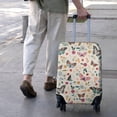 thumbnail image 3 of Beige Butterfly Flower Pattern Luggage Cover Fashion Suitcase Cover Baggage Covers Fit 25-28 Inch Luggage (Go Travel), 3 of 5