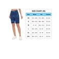 thumbnail image 7 of Little Donkey Andy Women's 9 Inches Shorts for Hiking Golf Travel Lightweight Quick Dry Stretch Blue L, 7 of 7