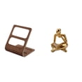 thumbnail image 1 of Soporte de control,Estuche de madera para guardar el mando a distancia,Organizador de control remoto,soporte para teléfono,soporte,Figura de lector abstracto,Estatua de pensador, 1 of 8