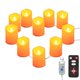 thumbnail image 1 of Luz Led De Cadena De Velas Sin Llama Con Luz Blanca Cálida Luz De Cadena Integrada Velas Led Parpadeantes Alimentadas Por Usb Decoración Para El Banquete De Boda En El Hogar Minnieouse HA027972-01, 1 of 6