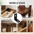thumbnail image 5 of WellMade 1 Inch 90-Degree Corner Brace, 20-Pack - Zinc-Plated Steel Black L Brackets for Wood Furniture, Shelves, Cabinets, 5 of 6