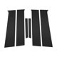 thumbnail image 1 of Recorte de ventana del pilar de la puerta Unique Bargains para Chevy Aveo 2007-2011 Negro Frontal Izquierdo Derecho Sticker Antirrayaduras Cubierta Exterior del Pilar de la Puerta 6 Pcs, 1 of 7