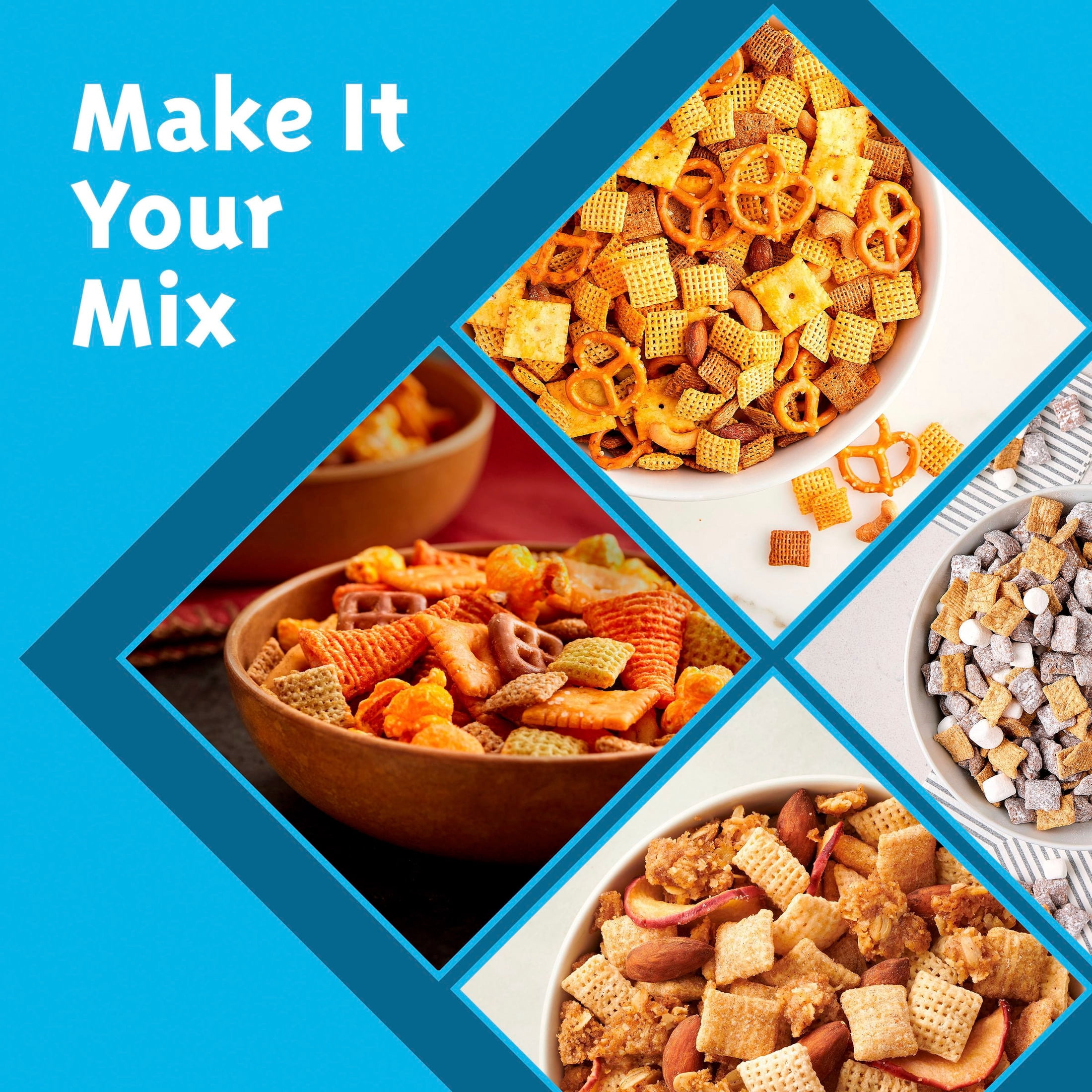 (10 pack) Rice Chex Gluten Free Breakfast Cereal, Homemade Chex Mix Ingredient, 12 oz