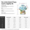 thumbnail image 5 of Gaeub French Bulldog Sunflowers Bubbles Men's Lapel Short Sleeve Shirt,Cuban Shirts For Men,Short Sleeve Button Down Men, Soft and Breathable for Outdoors Party Travel-Small, 5 of 5