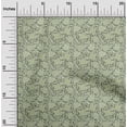 thumbnail image 2 of oneOone Cotton Flex Light Green Fabric Leaves Craft Projects Decor Fabric Printed By The Yard 40 Inch Wide, 2 of 4