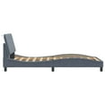 thumbnail image 6 of vidaXL Bed Frame with LED Lights Platform Bed Base Bedroom Furniture Velvet, 6 of 27