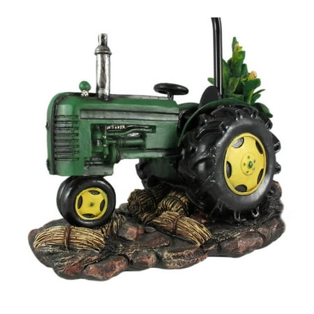 19 Inch Green Country Farm Tractor, Tractor Table Lamp