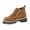 Khaki, variant on Warm Suede Booties, Winter Suede Zipper Ankle Boots Warm Lug Sole Booties Daily Office Commuting Footwear Weatherproof Heavy Duty Traction Outdoor Uniform Booties, Khaki 8