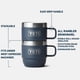 thumbnail image 2 of Taza apilable Yeti Rambler de 6 onzas, taza de café/expreso con aislamiento al vacío de acero inoxidable, paquete de 2, color lila cósmica, 2 of 8