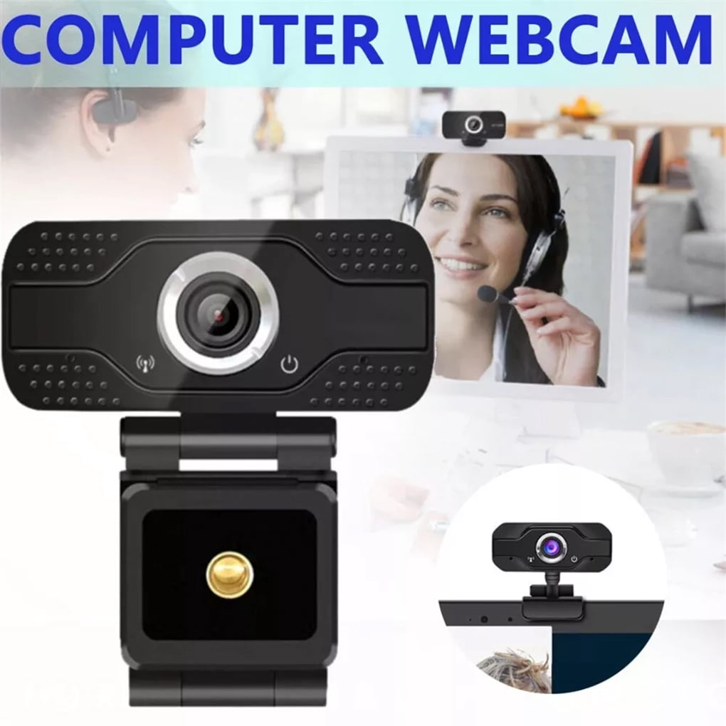 1080P Full HD Web Camera Manual  Computer Camera With Universal Clips Fits Laptops Desktops Monitors Webcam With Microphone