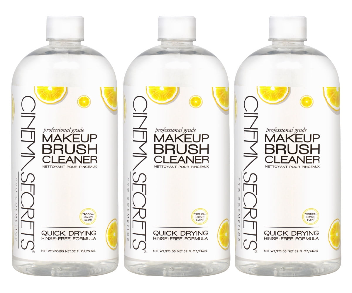 Cinema Secrets Professional Makeup Brush Cleaner Lemon 32oz (Pack of 3)