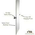 thumbnail image 5 of Hamilton Hills Large Pivot Rectangle Mirror with Oil Rubbed Bronze Wall Anchors | Silver Backed Adjustable Moving & Tilting Wall Mirror |&nbsp; 20" x 30" Inches, 5 of 7