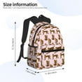thumbnail image 4 of Picia Leopard Print Large Capacity Backpack Classic Style Backpack Casual Backpack Water-Resistant School Work Travel Outdoor Backpack, 4 of 8